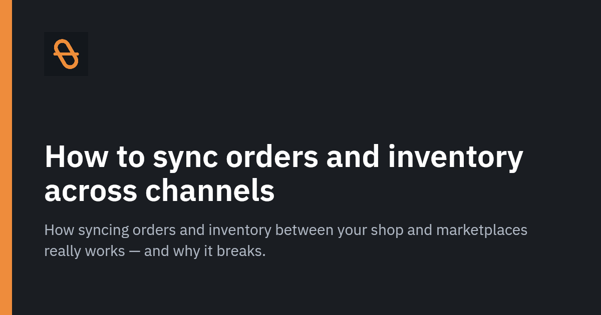 Sync orders & inventory across channels — OpenLinker